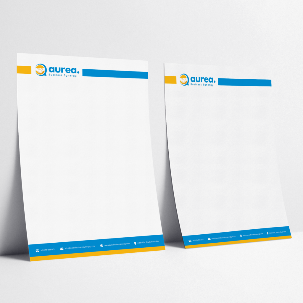 Aurea A4 Document Mockup